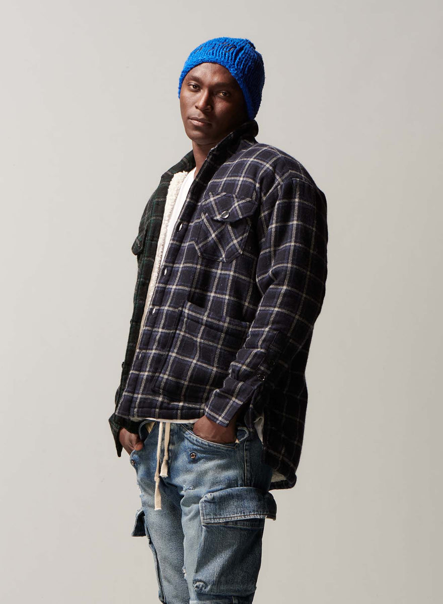 NAVY SHERPA LINED BOXY NAVY – Greg Lauren